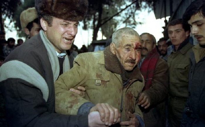 Photos taken by French Photographer on Khojaly Genocide day 